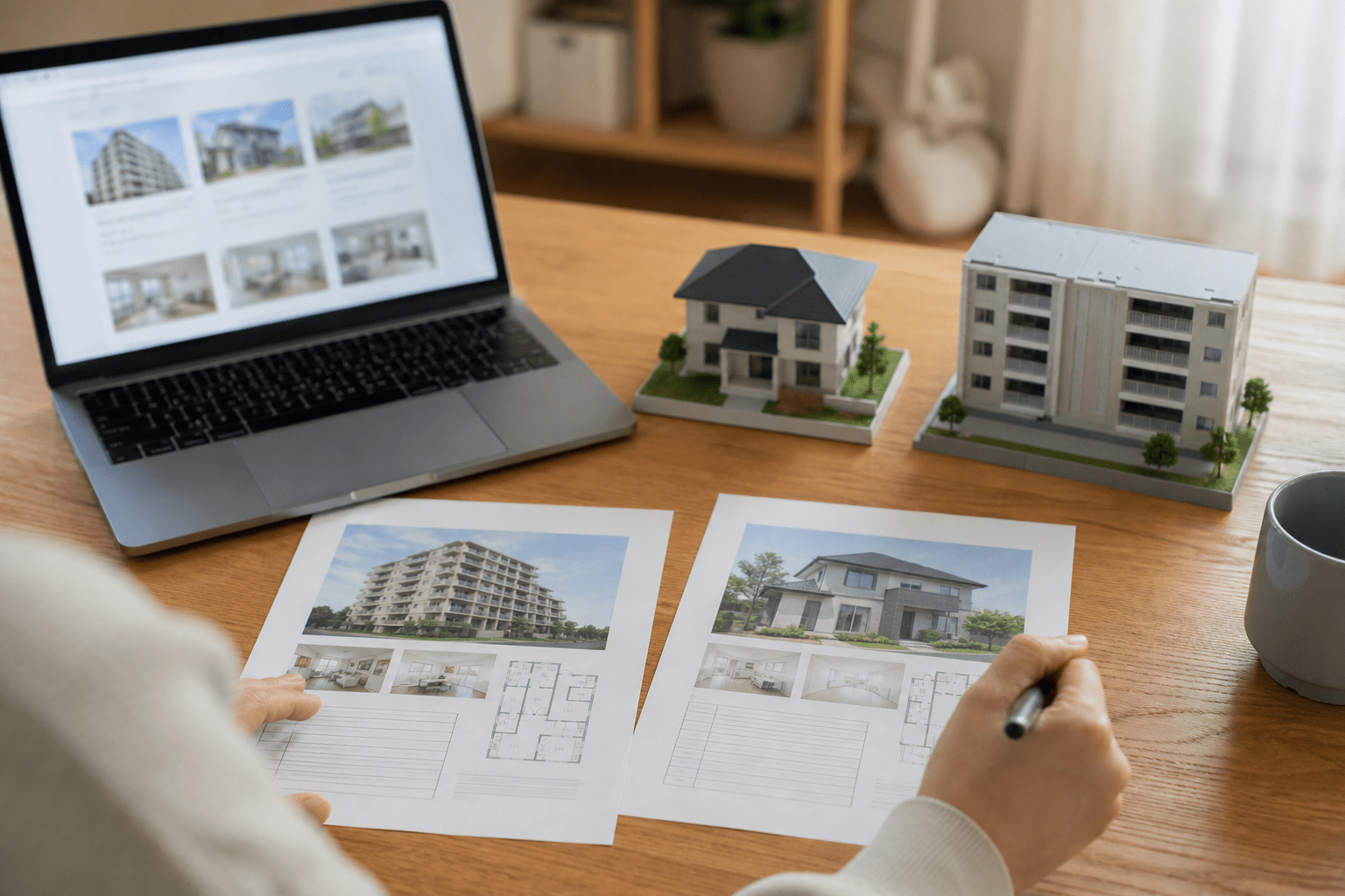 物件を探す前に決めること：賃貸か購入か、一戸建てかマンションか